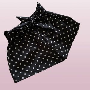 Polka Dot Tie-Waist Paperbag High-Waisted Shorts